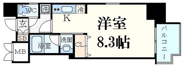 江坂駅 徒歩6分 5階の物件間取画像